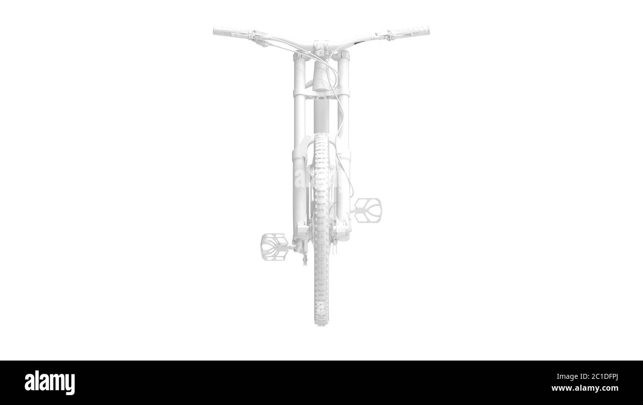 3D-Rendering eines Mountainbike Fahrrad Downhill Rad Radfahren Kreuz Stockfoto
