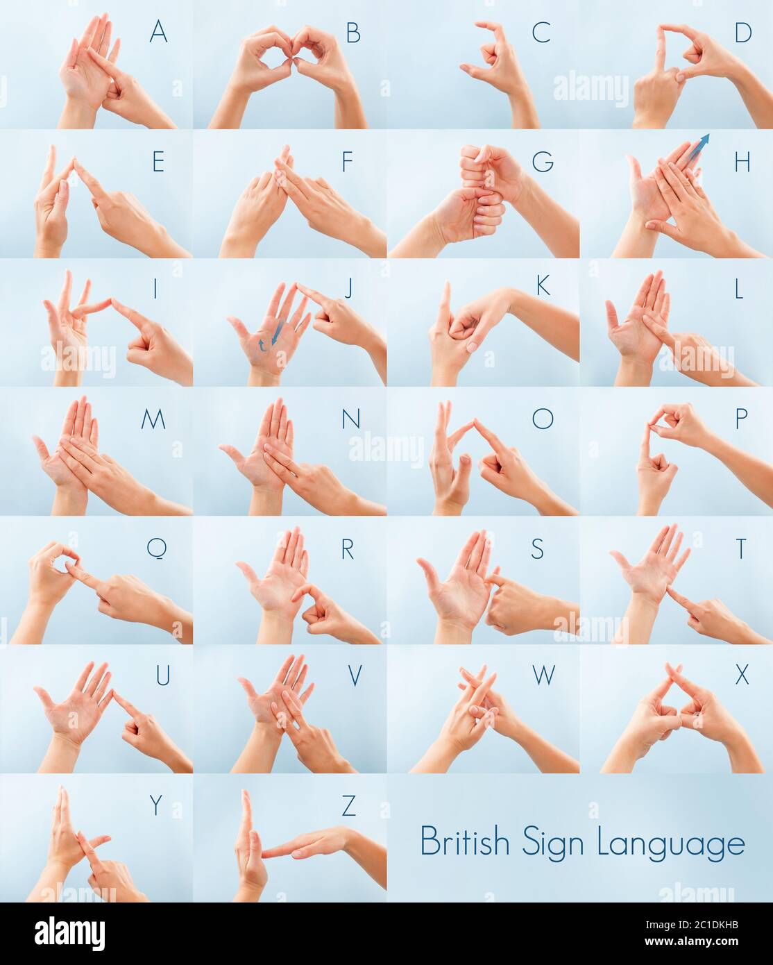 Die American Sign Language Stockfoto