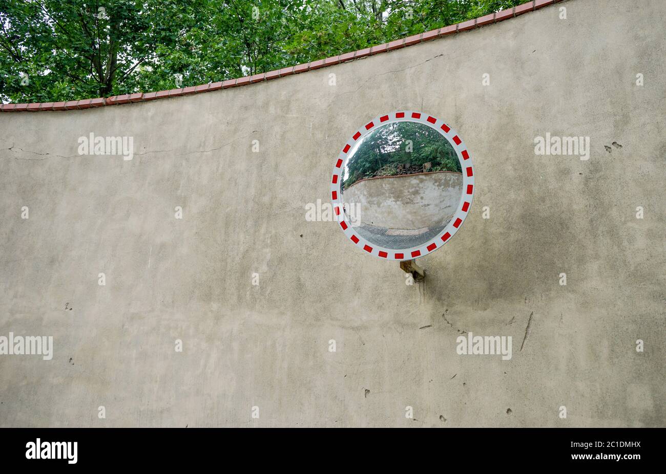 Runder Spiegel Stockfoto