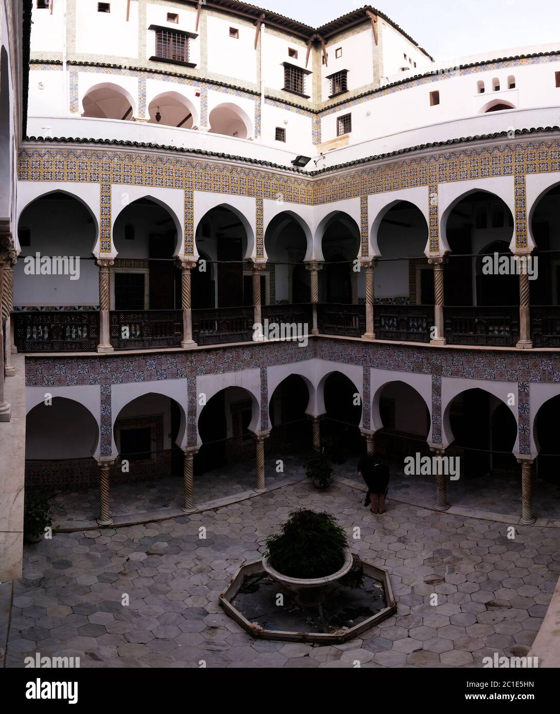 Blick auf dar Mustapha Pacha Palace, Casbah von Algier, Algerien Stockfoto