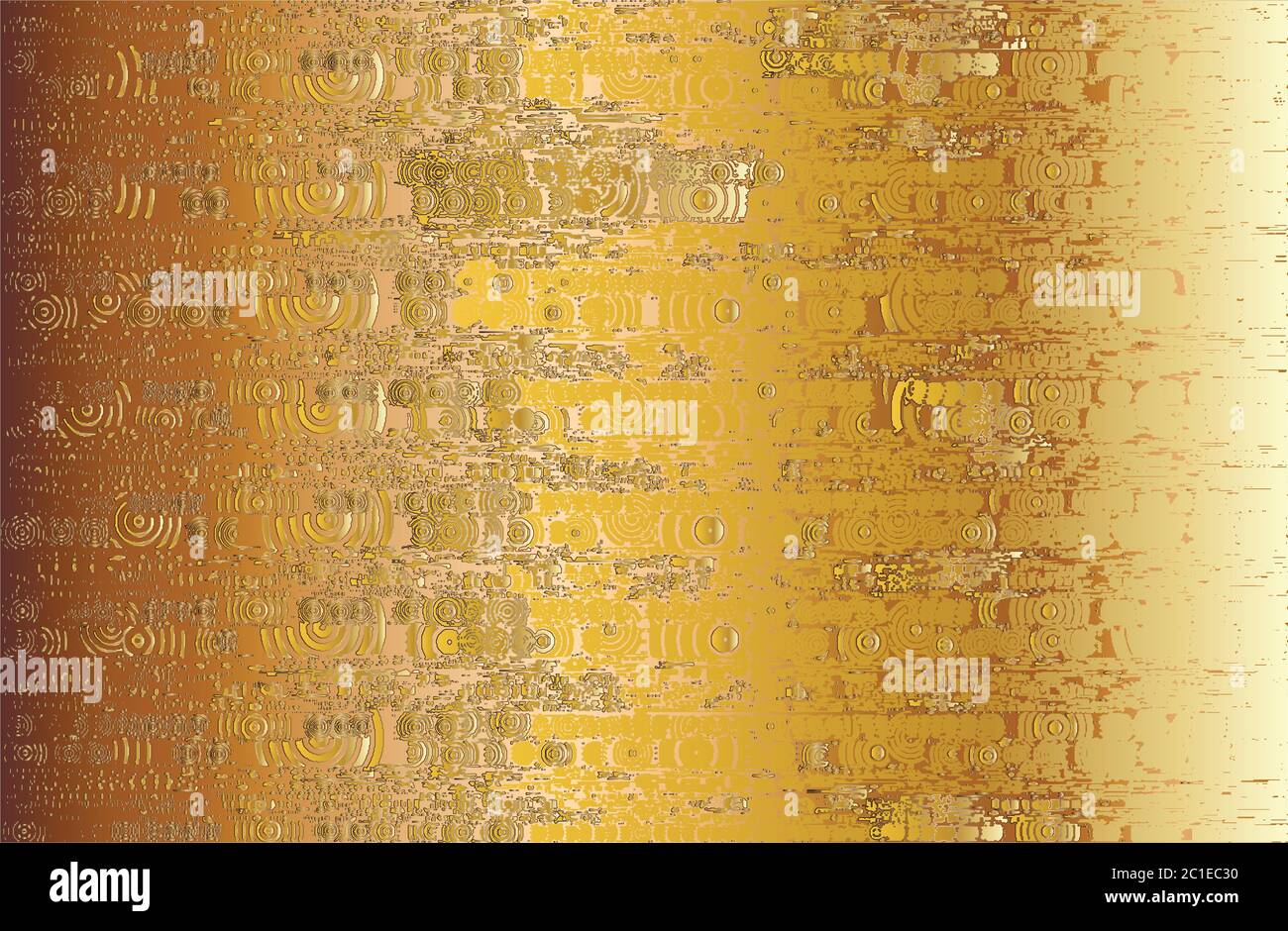 Abstraktes Goldmuster mit horizontalen Streifen. Luxuriöser Hintergrund. Stock Vektor