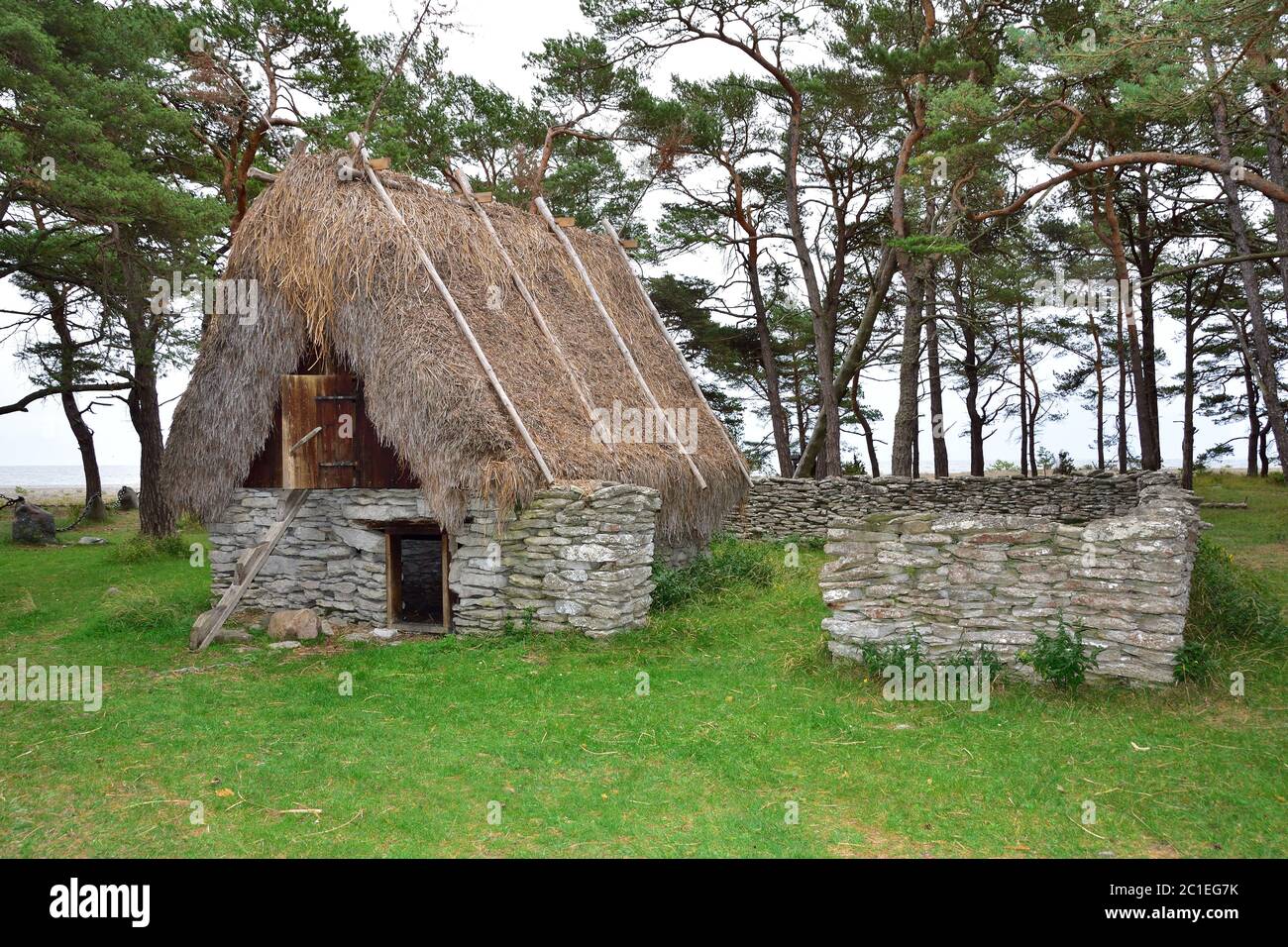 Engelskirche in RyssnÃ¤s in schweden, gotland Stockfoto