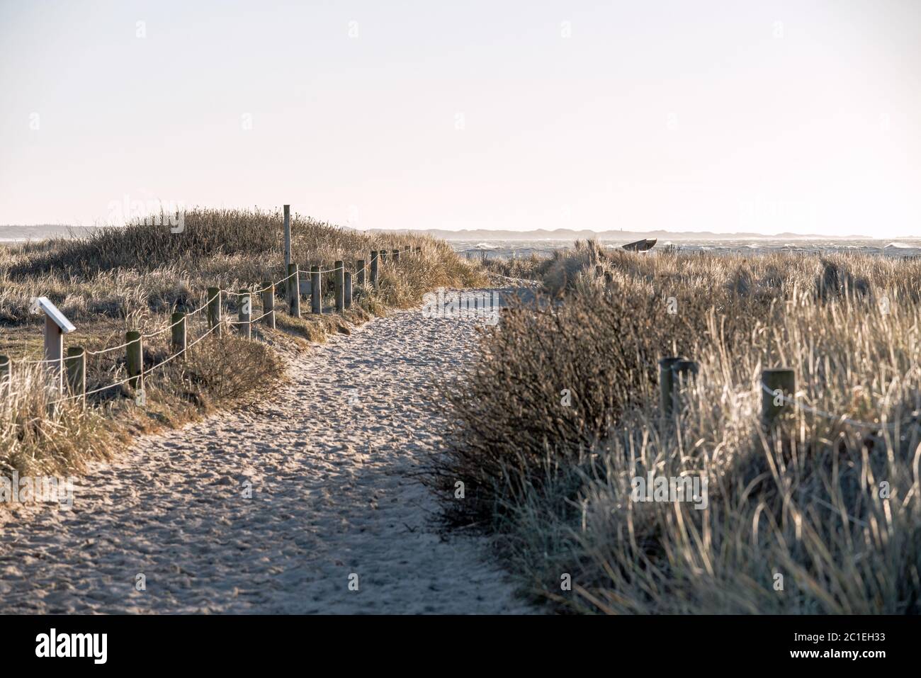 Strand entfernt Stockfoto