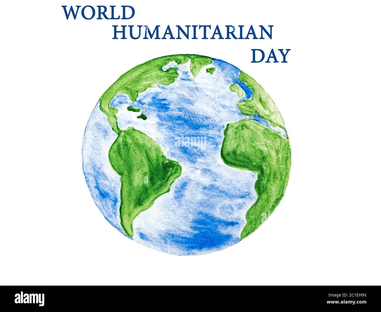 World Humanitarian Day. Beautiful card. Close up Stockfoto