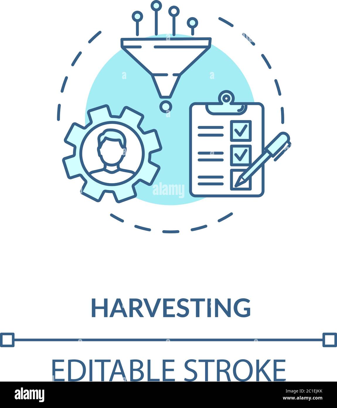Symbol für Erntekonzept Stock Vektor