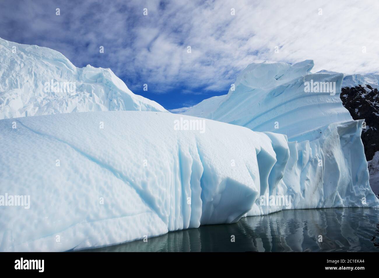 Wunderschöne Landschaft und Landschaft in der Antarktis Stockfoto