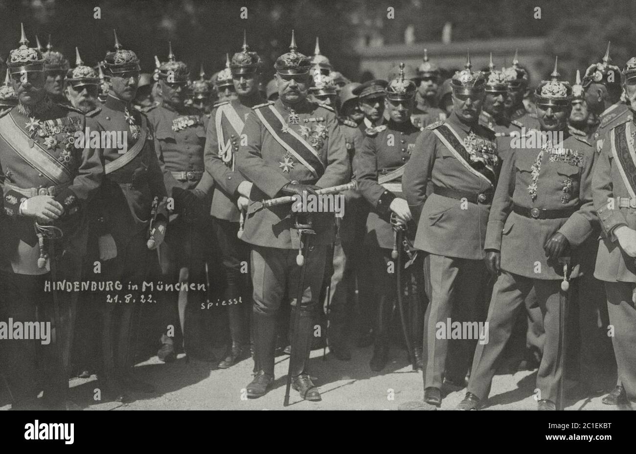 Paul von Hindenburg in München. Deutschland. 1922 Stockfoto