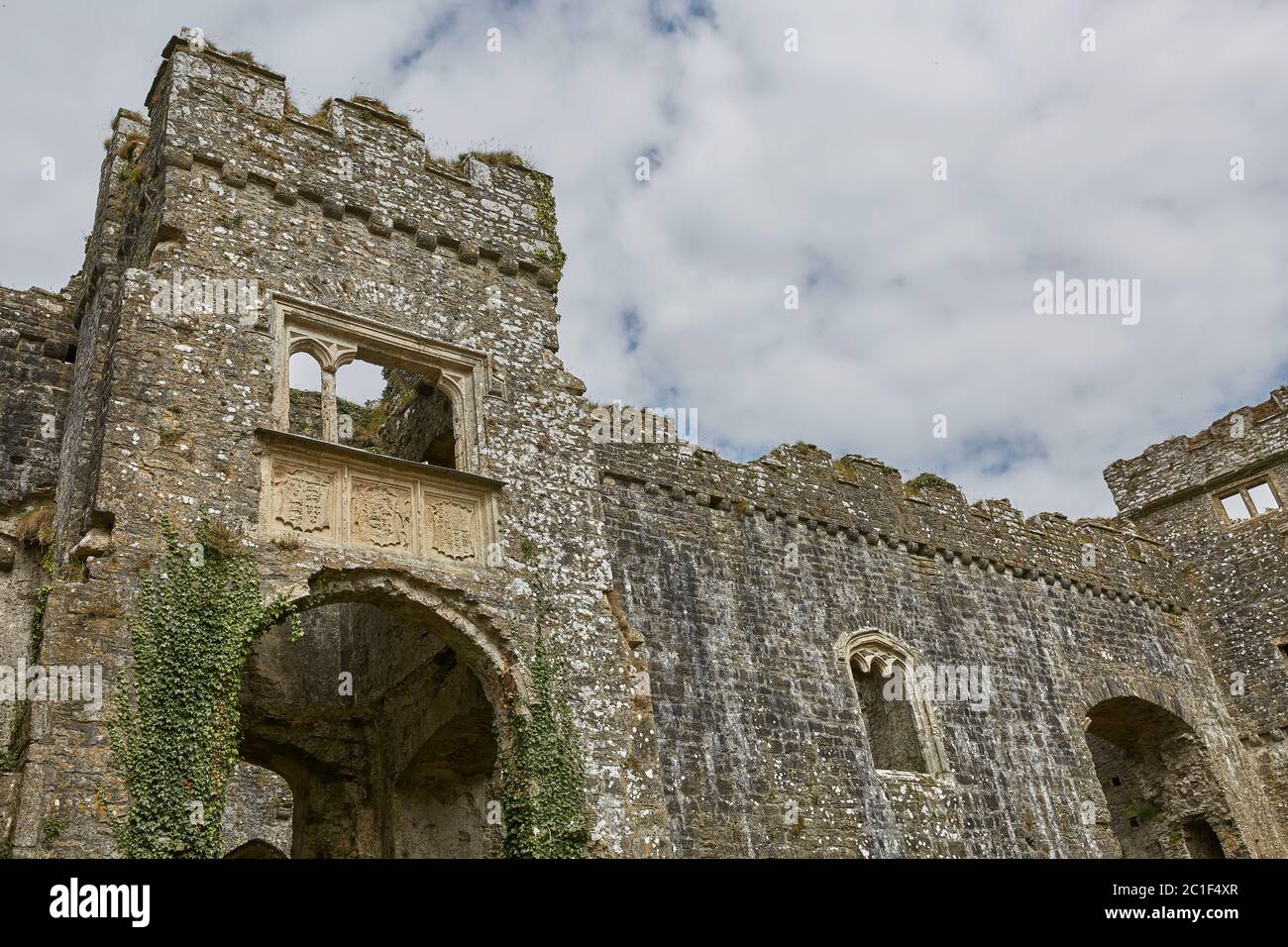 Carew Castle in Pembrokeshire, Wales, England, Großbritannien Stockfoto