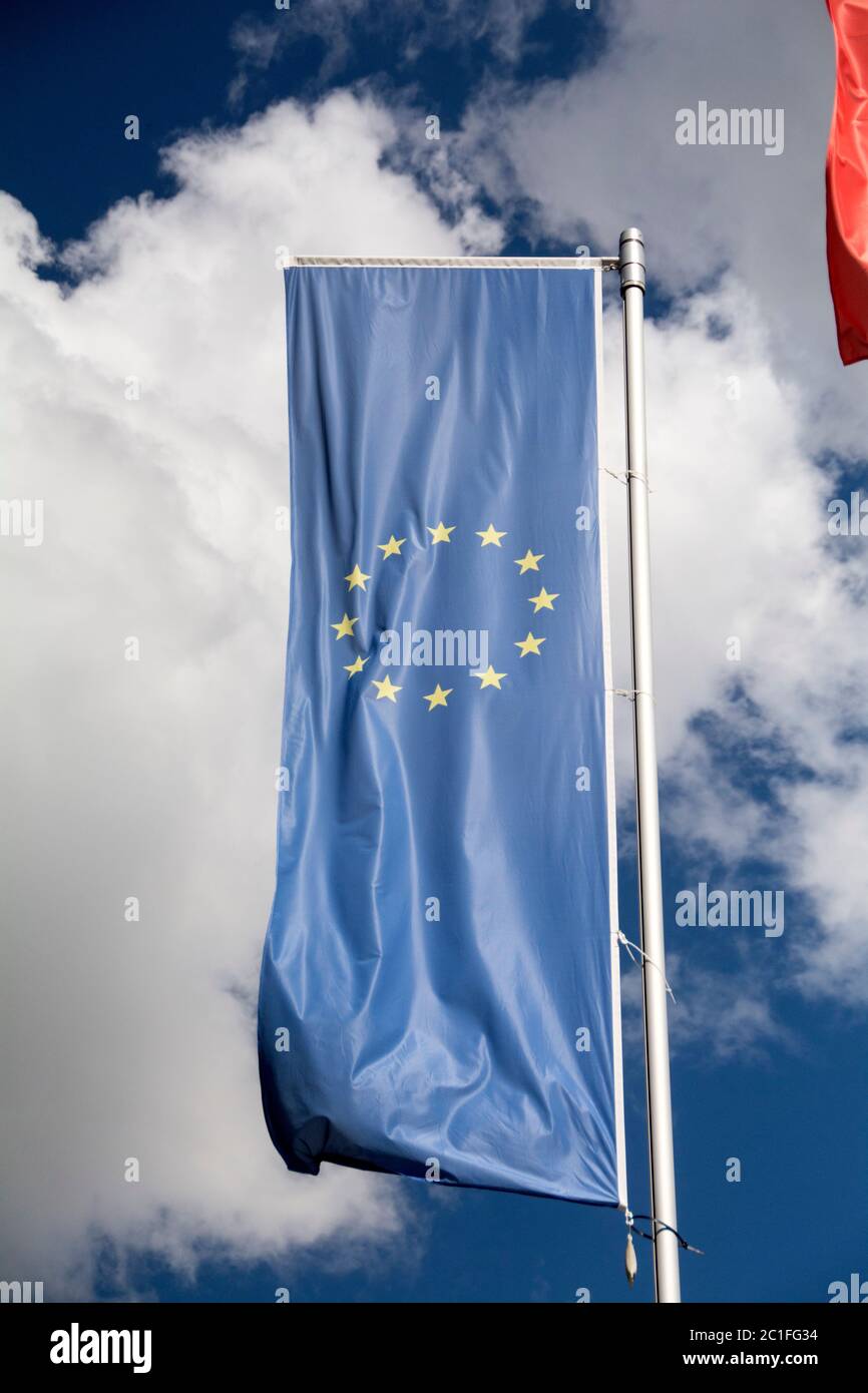 Europaflagge Stockfoto