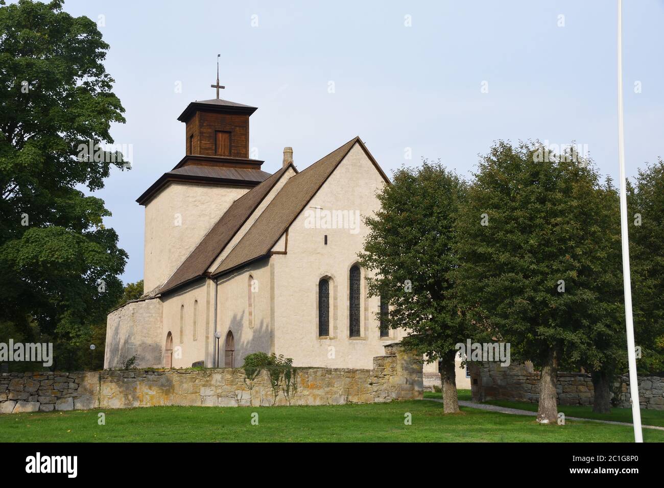 Vamlingbo Kirche auf der schwedischen Insel Gotland Stockfoto