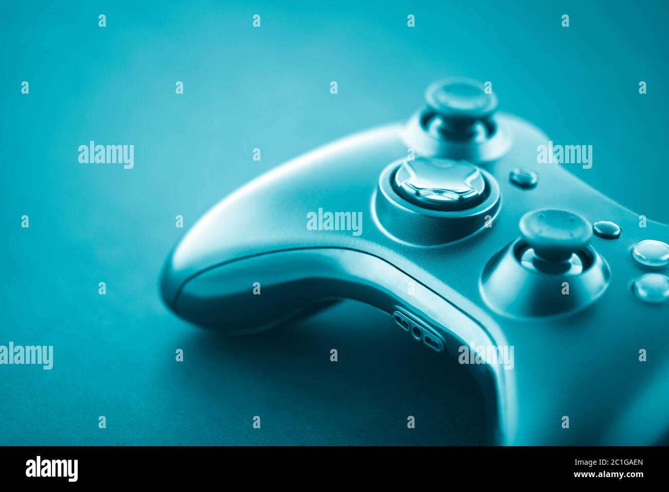 Video Game Controller Makroaufnahme Stockfoto