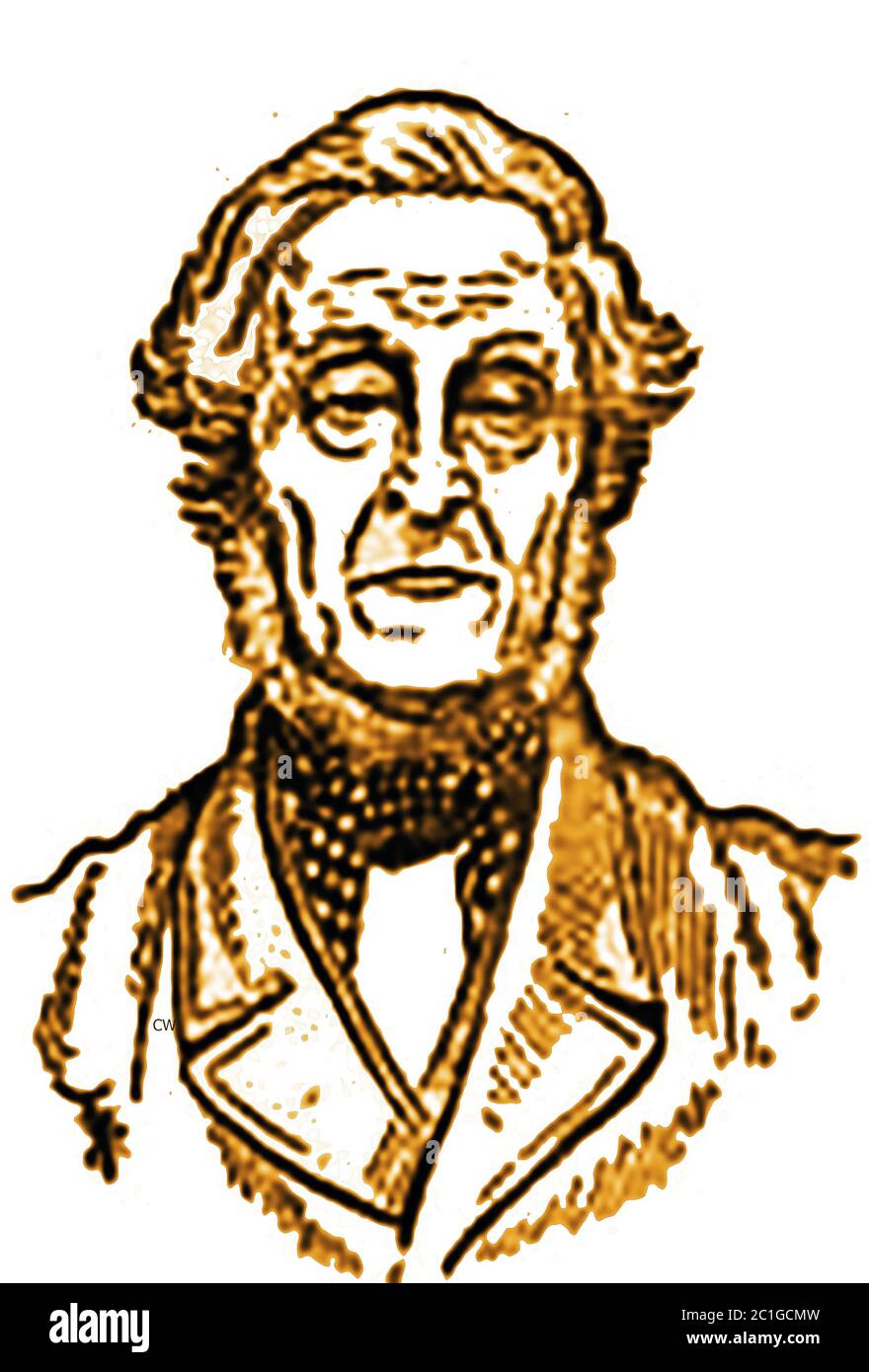 Ein seltenes Porträt des Kutschers Thomas Layfield vom King's Arms Inn, Leeds, UK (geboren 1800. Januar, gestorben 1881). Er fuhr den Chevy Chaise für den Herzog von Northumberland und die meisten Trainer im Norden Englands. Er hatte das Privileg, der letzte Kutscher auf der Straße zu sein, fuhr den "Wellington" und zog einen angesehenen und wohlhabenden Mann in den Ruhestand. Stockfoto