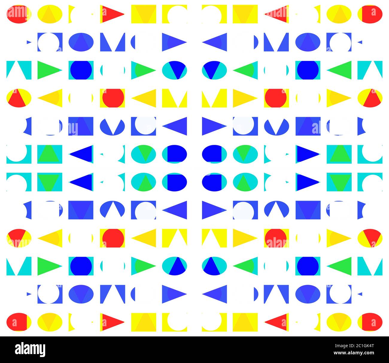 Geometrische Einfache Formen Nahtloses Muster Stockfoto