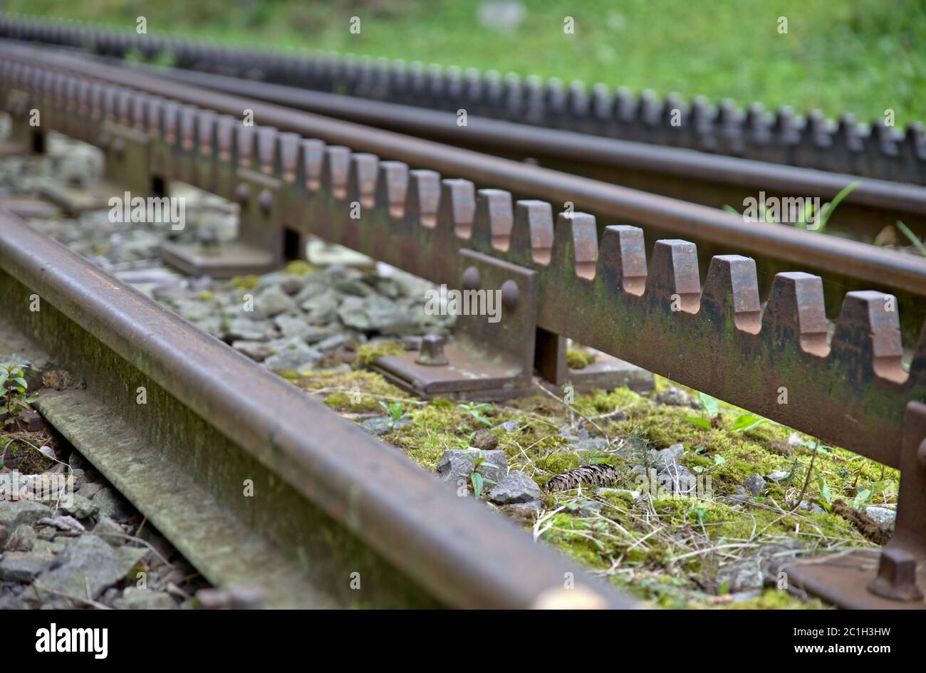 Zahnradbahn, Strbske Pleso, Slowakei Stockfoto