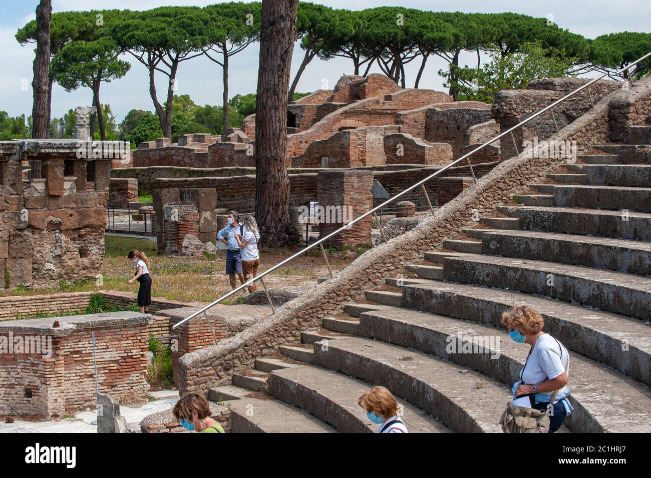 Ostia Antica, Italien. 13/06/2020: Teatro, Parco Archeologico di Ostia Antica - Theater, Archäologischer Park von Ostia Antica © Andrea Sabbadini Stockfoto