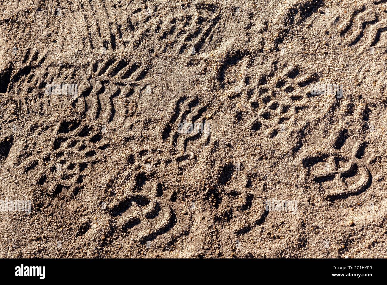 Schritte auf dem Boden - Muster Menschen Marken Stockfoto
