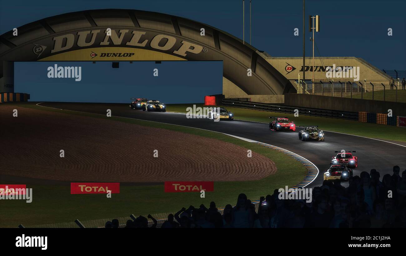 Le Mans, Frankreich. Juni 2020. Porsche 911 RSR bei den virtuellen 24 Stunden von Le Mans Le Mans: 24 Stunden von Le Mans virtuel 2020 Quelle: dpa/Alamy Live News Stockfoto