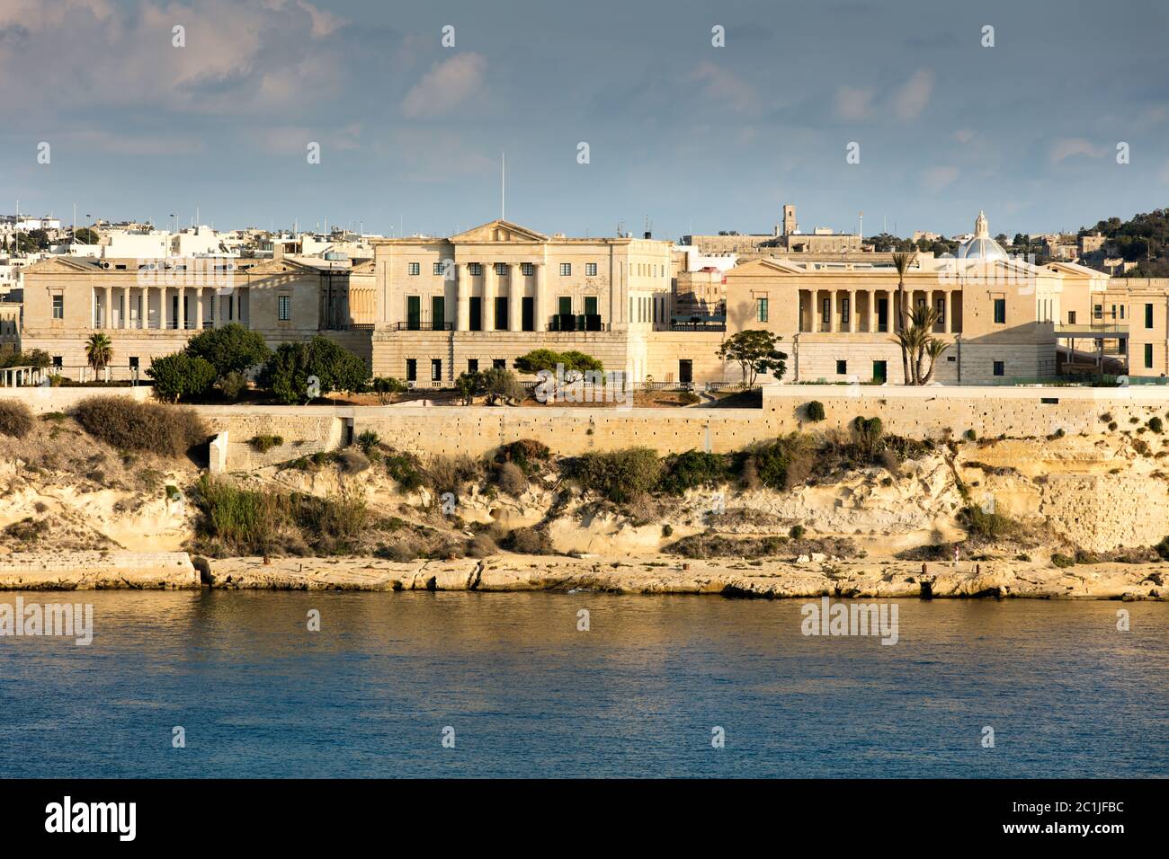 Ehemaliges Royal Naval Hospital Bighi in Kalkara, Malta. Stockfoto