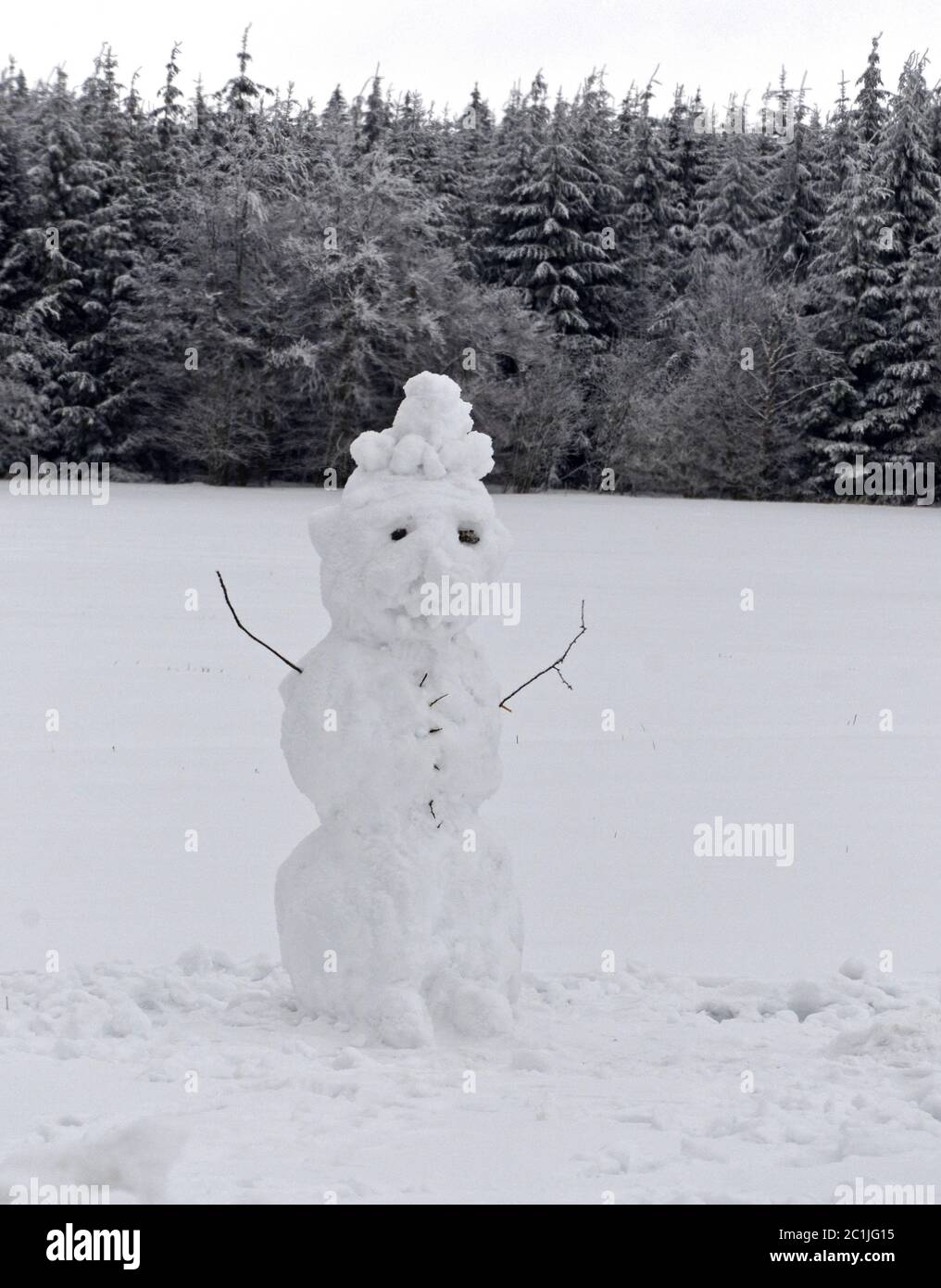 Schneemann Stockfoto
