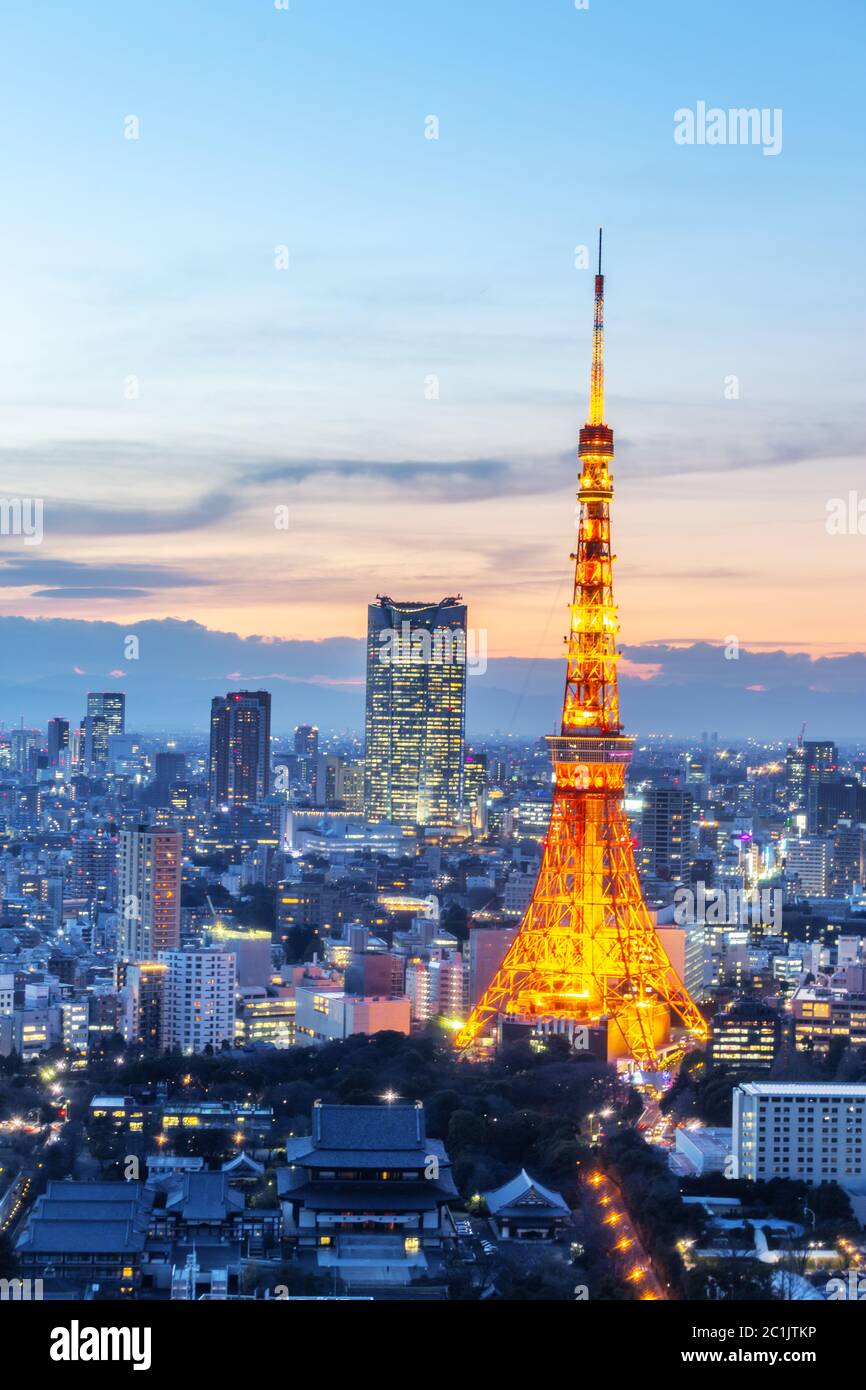 Stadtbild der modernen Stadt in tokio japan Stockfoto