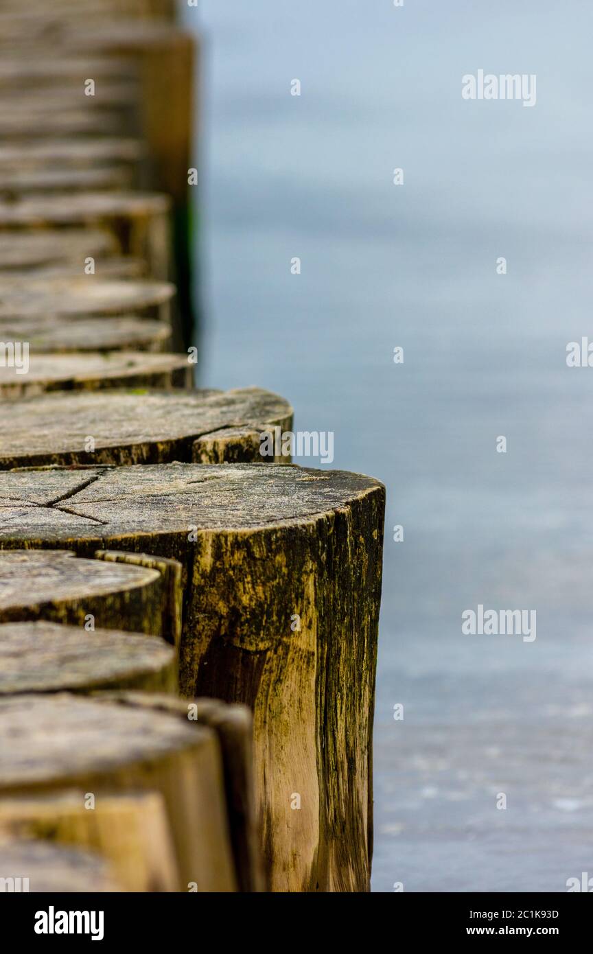 Ruhiger Tag am Meer Stockfoto