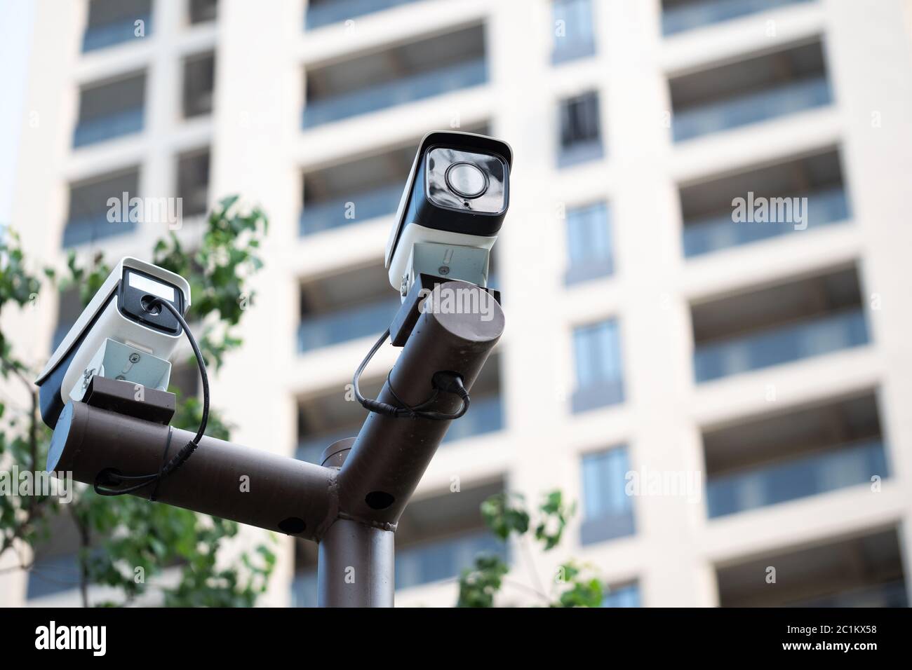 Mehrwinkel-CCTV-System Stockfoto