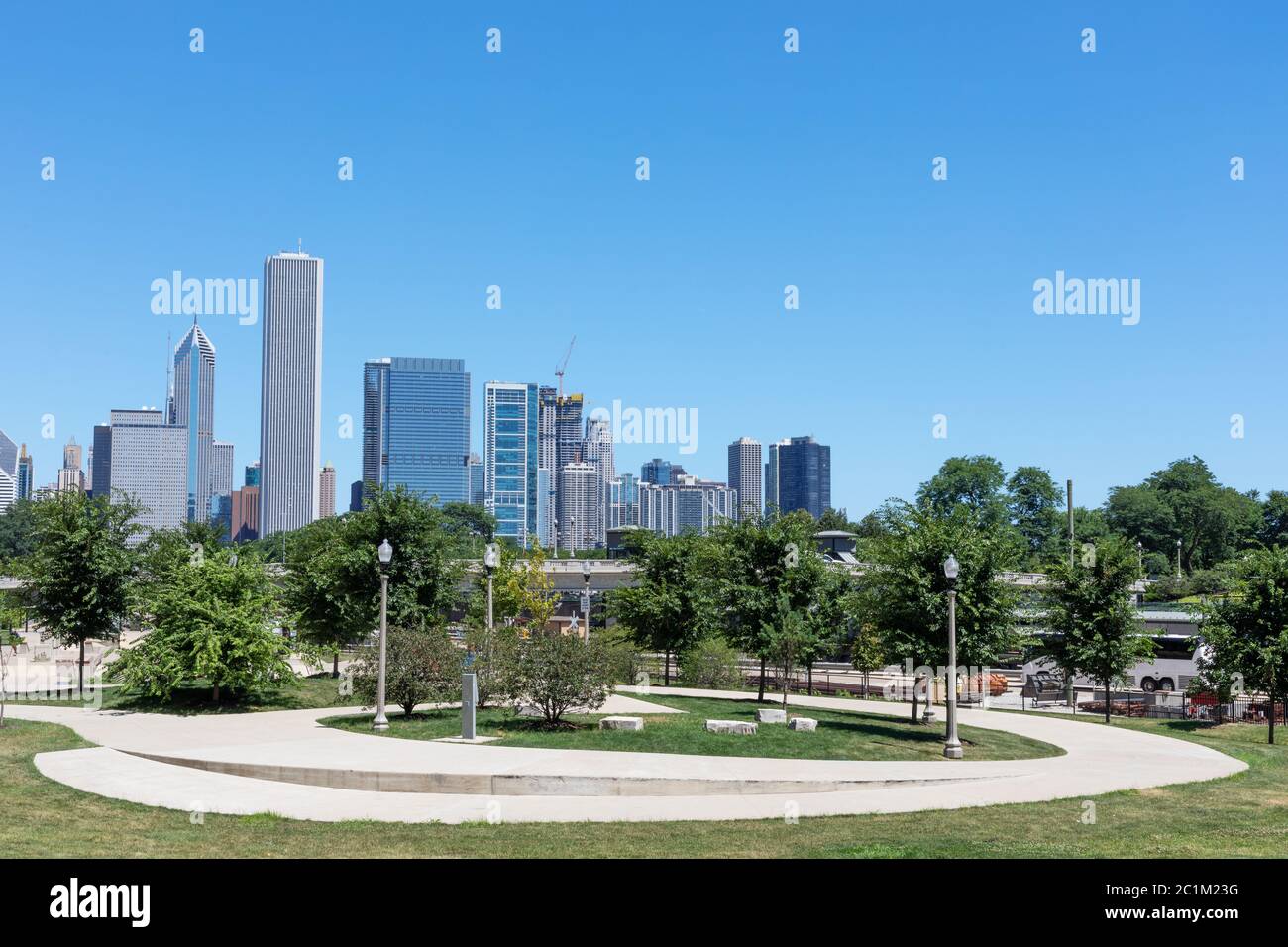 Stadtbild der modernen Stadt chicago Stockfoto