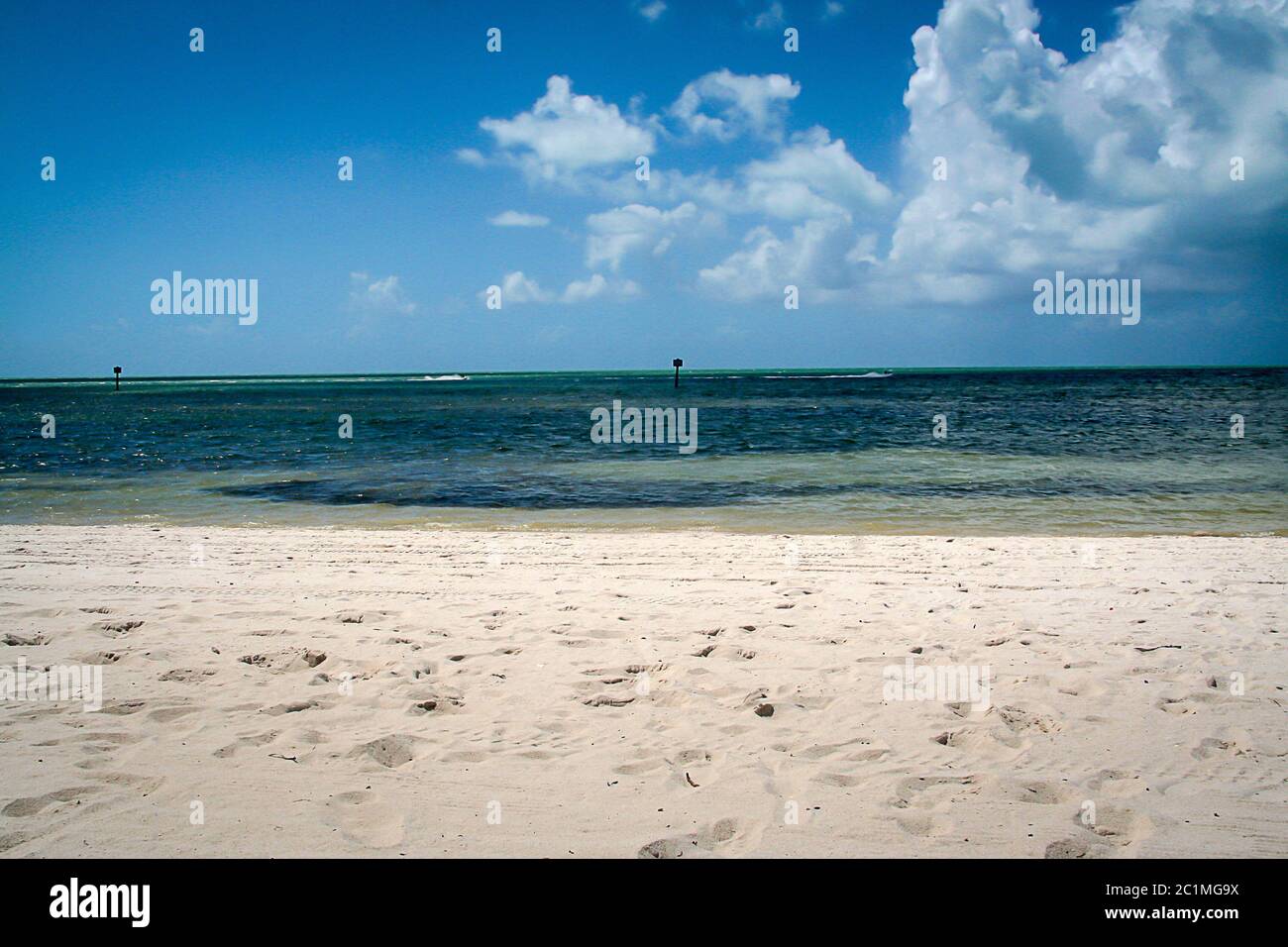Dies ist ein Strand auf Key West Stockfoto