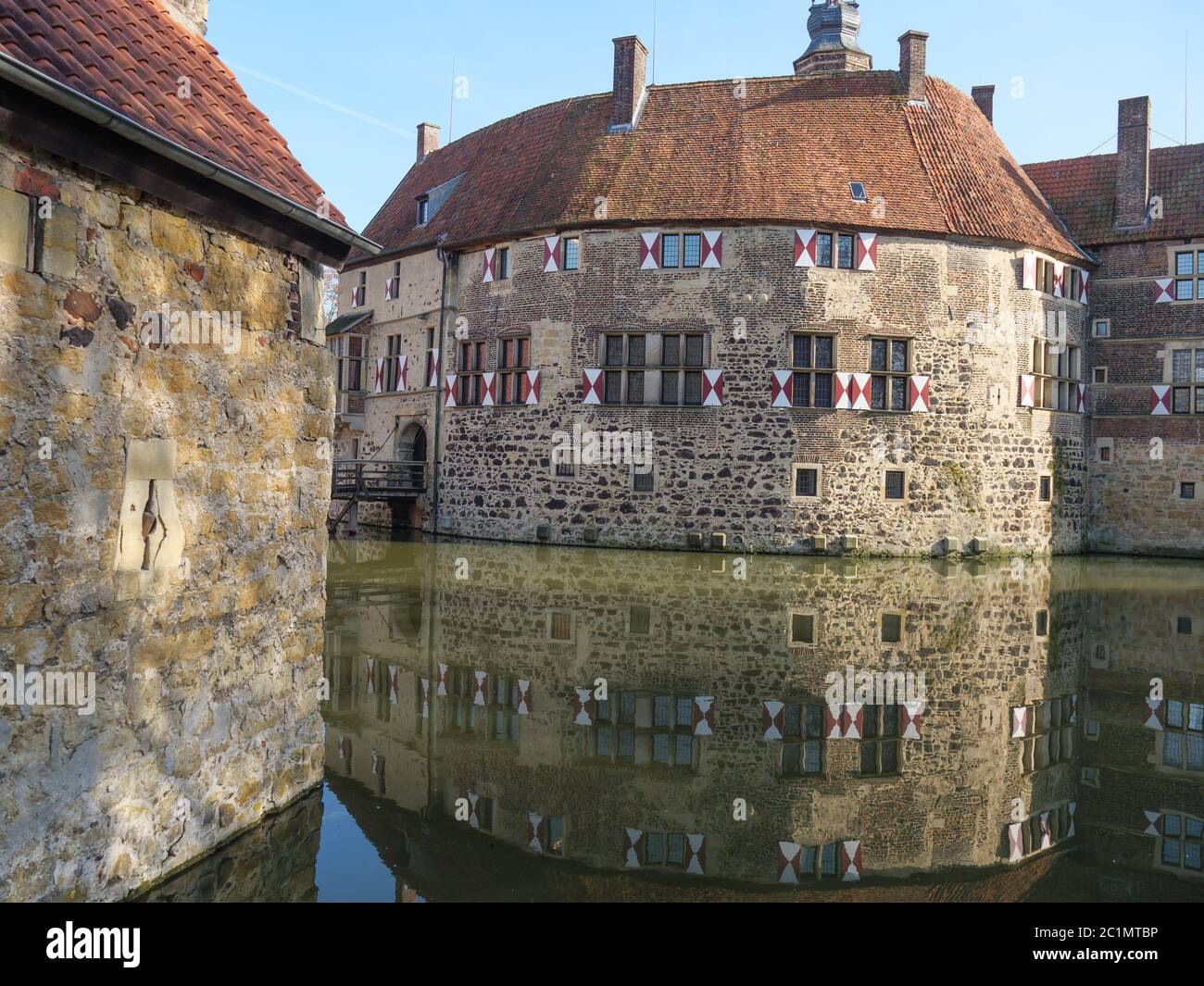 Das alte Schloss von vischering in deutschland Stockfoto