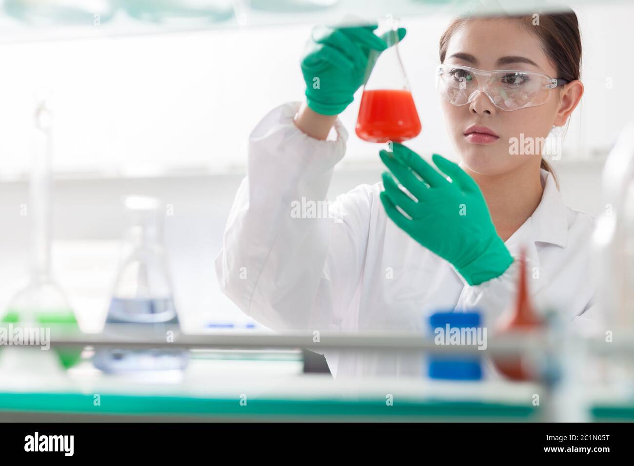 Mitarbeiter im Labor Stockfoto