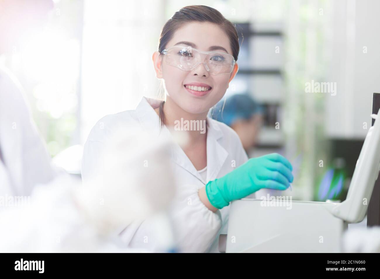 Mitarbeiter im Labor Stockfoto