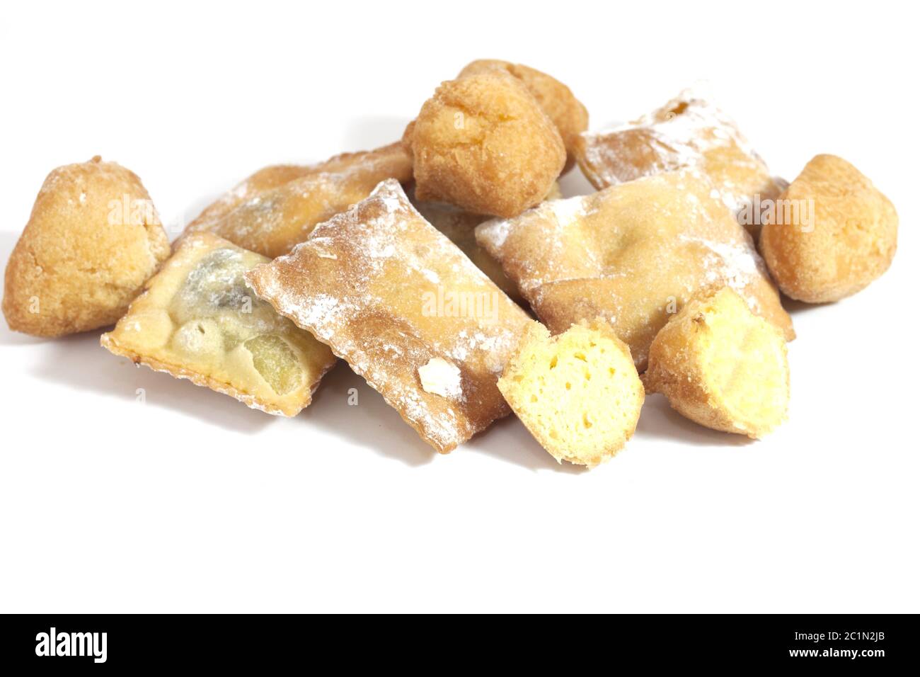 karneval Süßigkeiten mit italienischer Tradition gefüllt Stockfoto