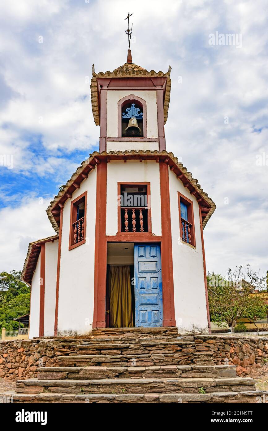 Alte Kirche in der Stadt Sabara, Minas Gerais Stockfoto