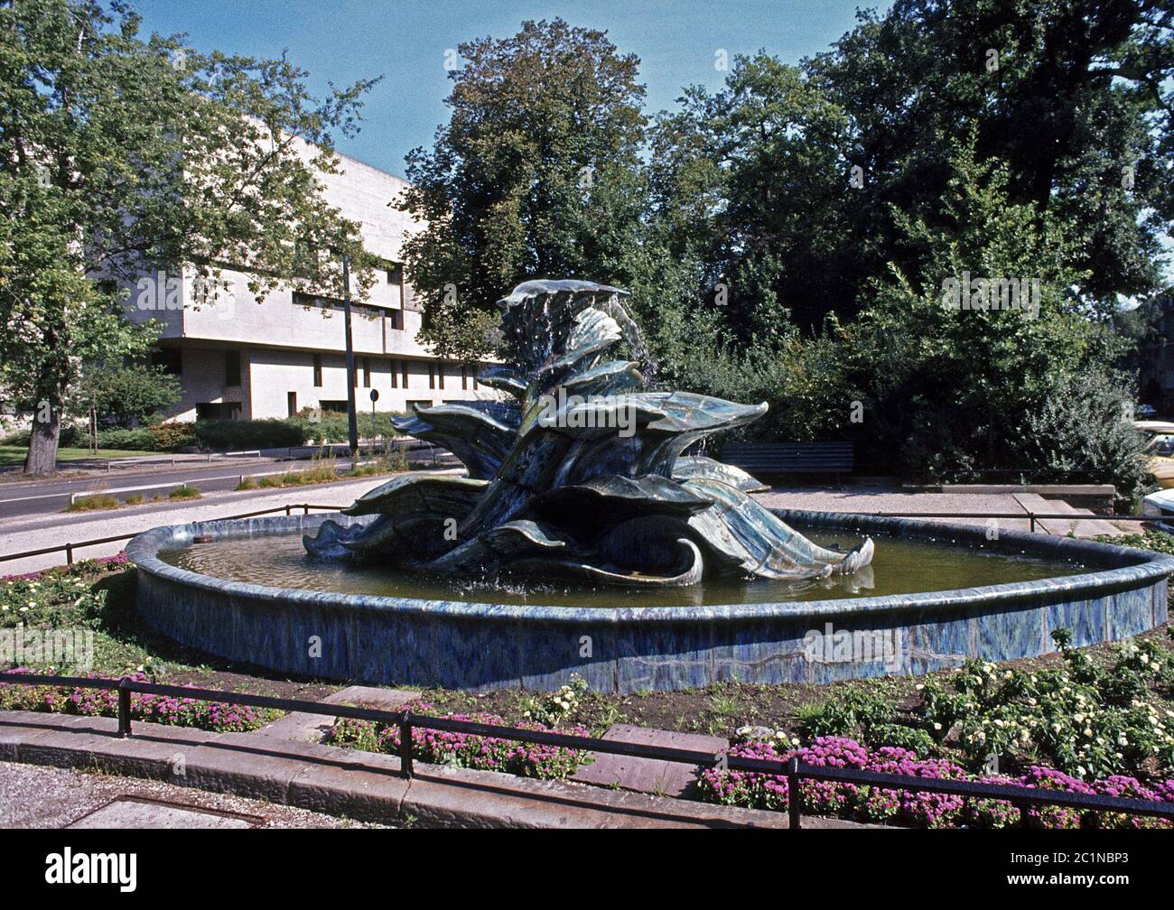 Der BlÃ¤tterbrunnen in Hannover Stockfoto