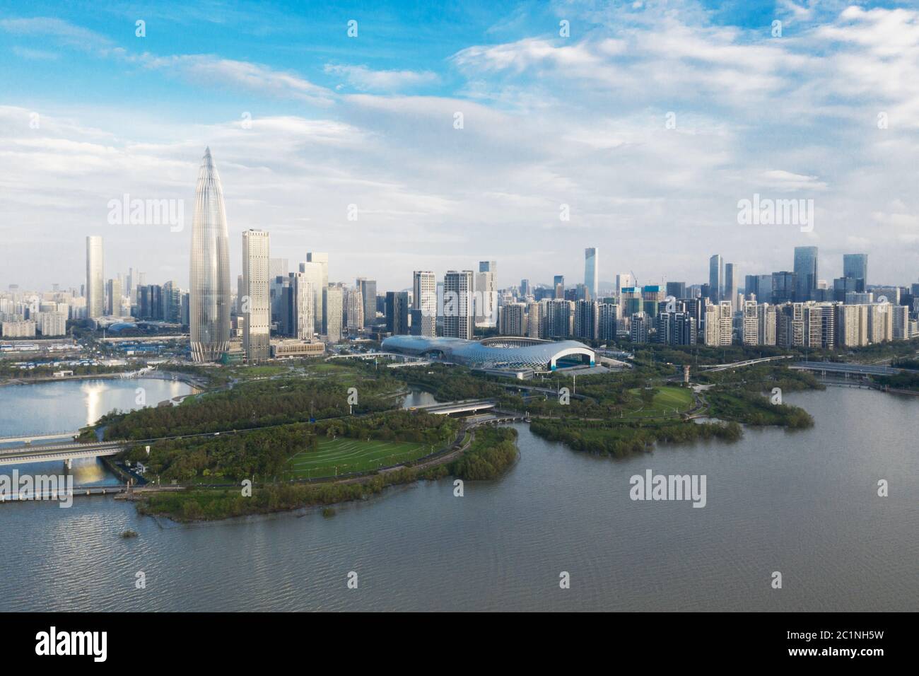 Stadtbild der modernen Stadt shenzhen Stockfoto