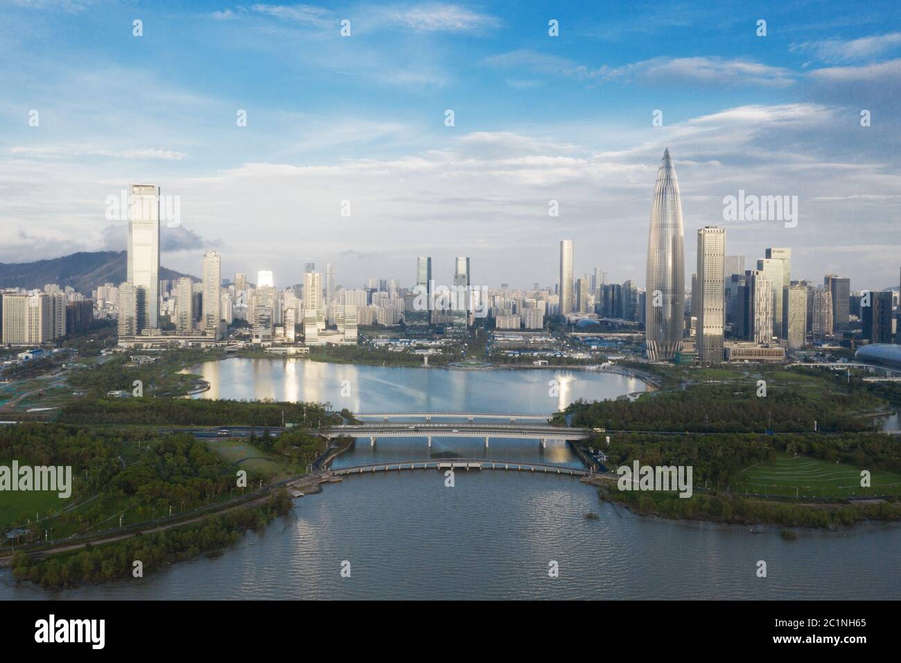 Stadtbild der modernen Stadt shenzhen Stockfoto