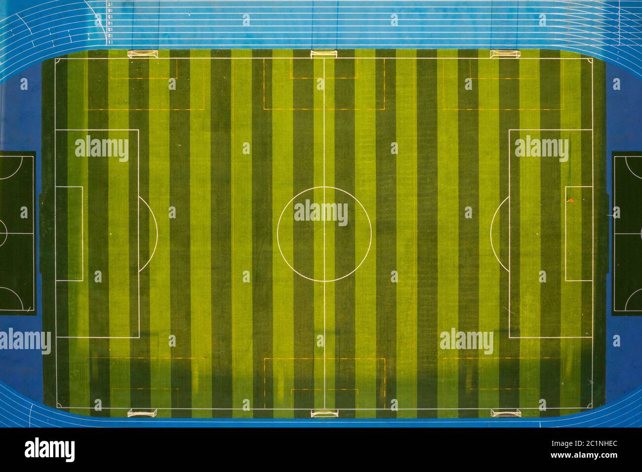 Luftaufnahme des Stadions Stockfoto