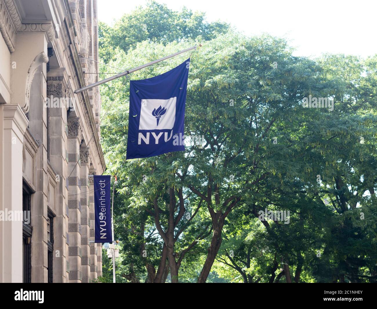 Ein NYU-Gebäude in New York Stockfoto