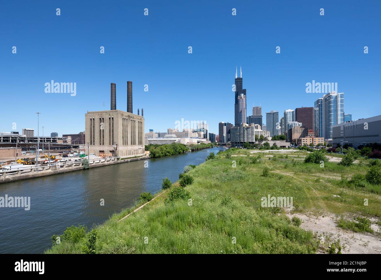 Stadtbild von chicago Stockfoto