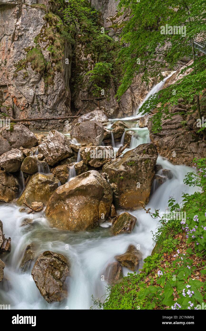 Poellatschlucht in Schongau bei Schloss Neuschwanstein Stockfoto