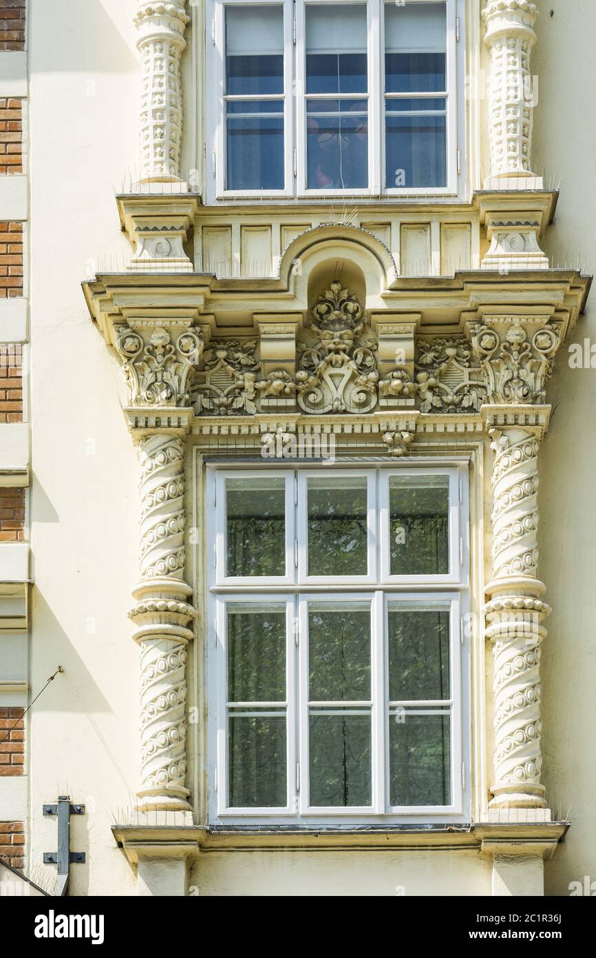 Klassische Fassade in Wien Stockfoto