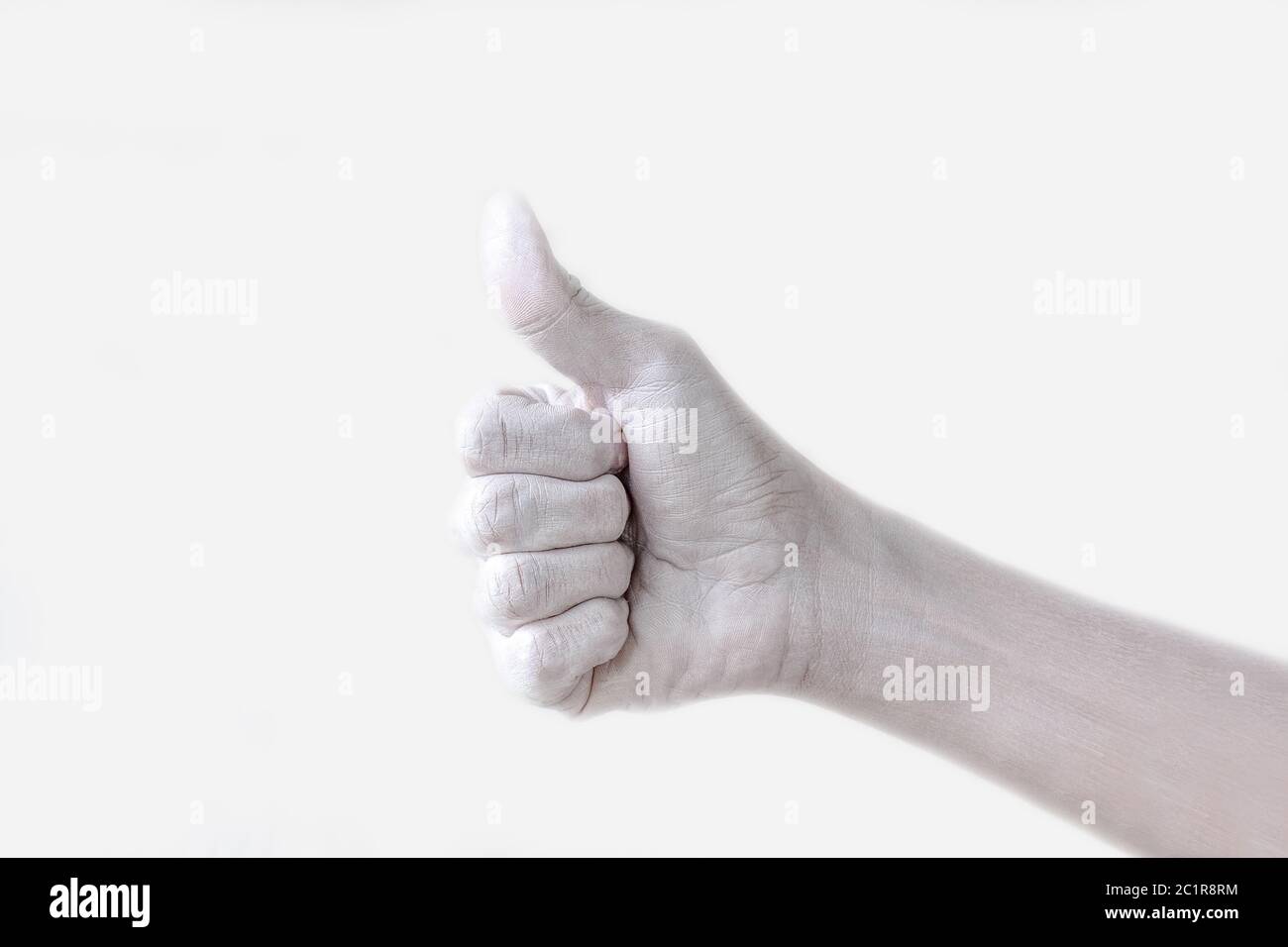 Geste, Position und Ausdruck mit femininen Händen und Fingern Stockfoto
