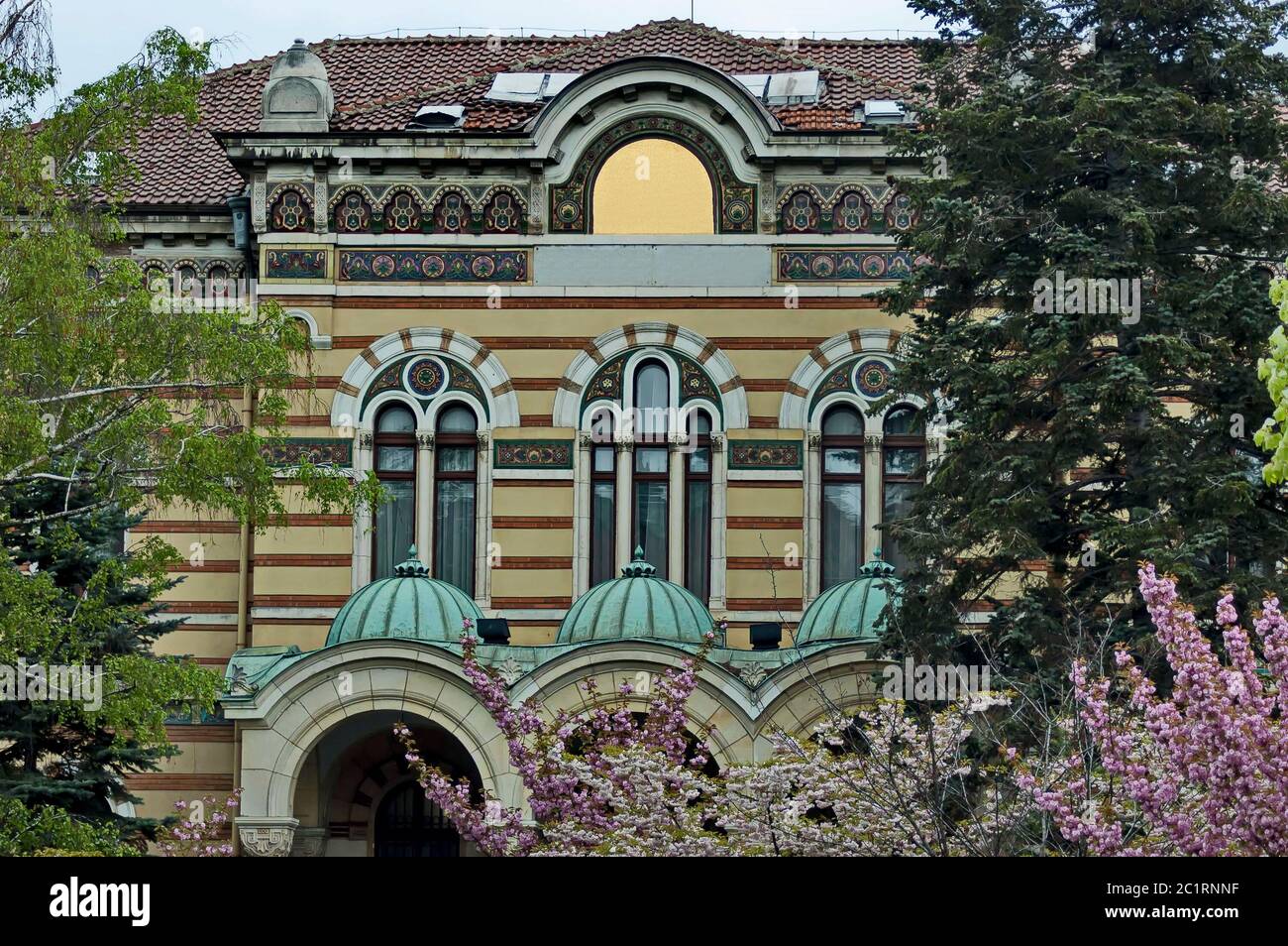 Gebäude des Heiligen Synods der Orthodoxen Kirche Bulgariens in Sofia, Bulgarien Stockfoto