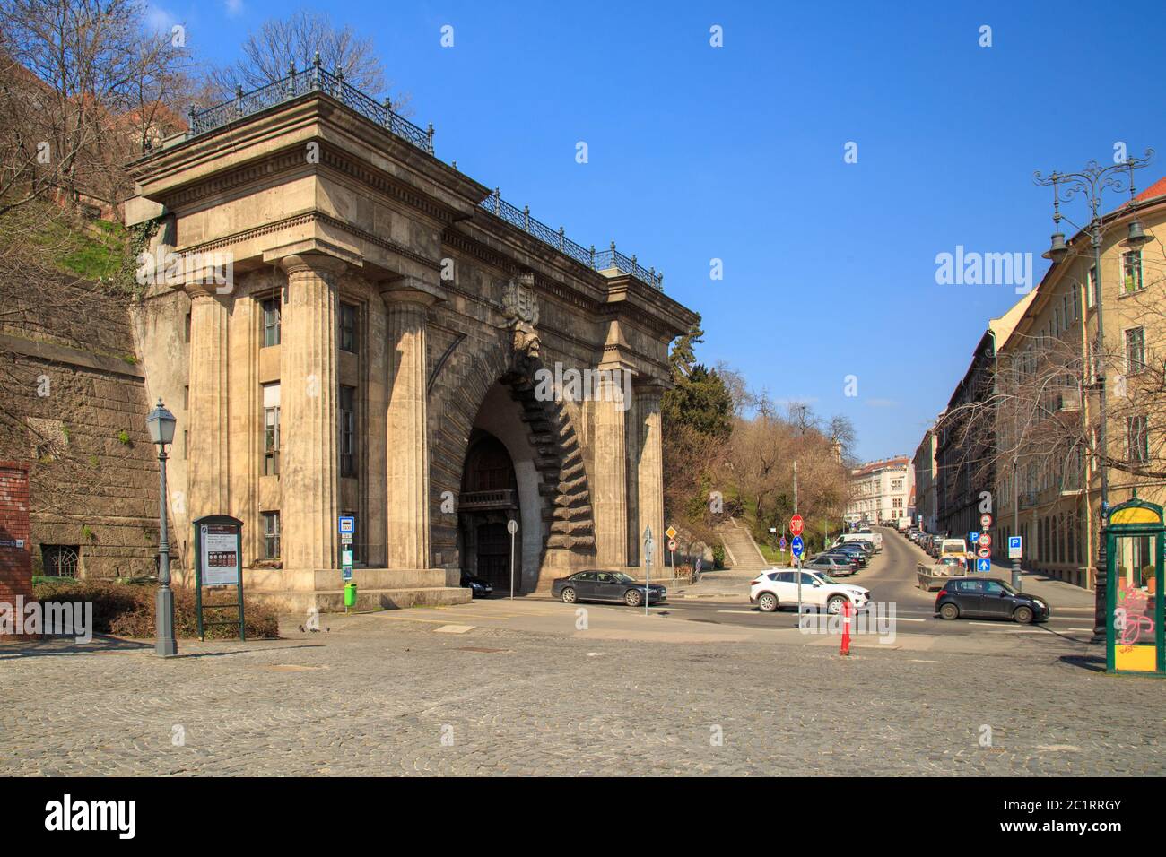 Budapest, Ungarn, März 22 2018: Adam Clark Tunnel (Buda Castle Tunnel) unter dem Burgberg in Budapest, Ungarn Stockfoto