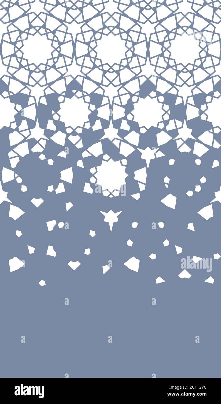 Arabeske Vektorstruktur, Muster. Geometrische Halbton Arabeske Textur mit Farbe Fliesen Zerfall Stock Vektor