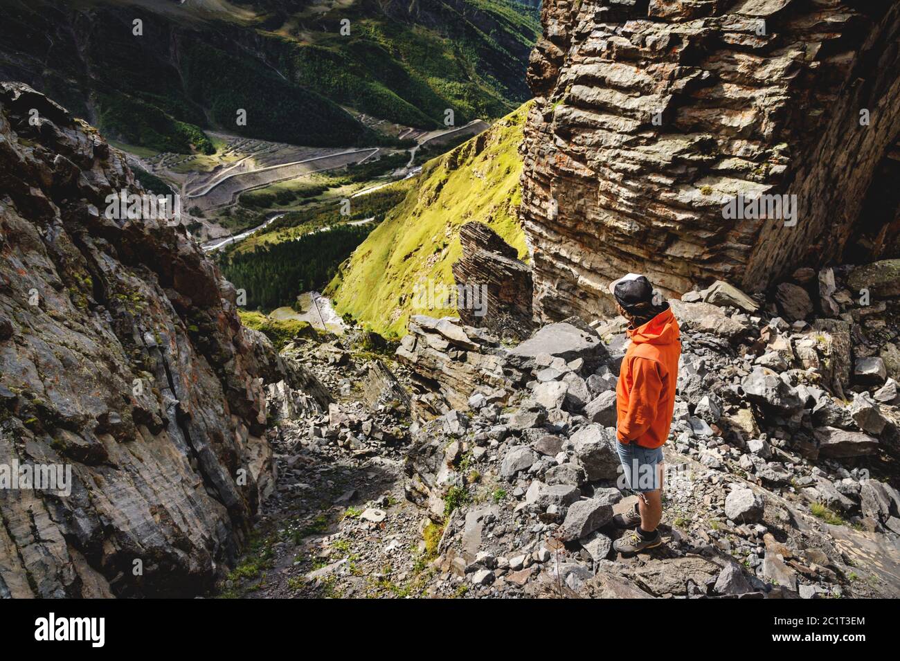Vereinigter weg kleiner felsen