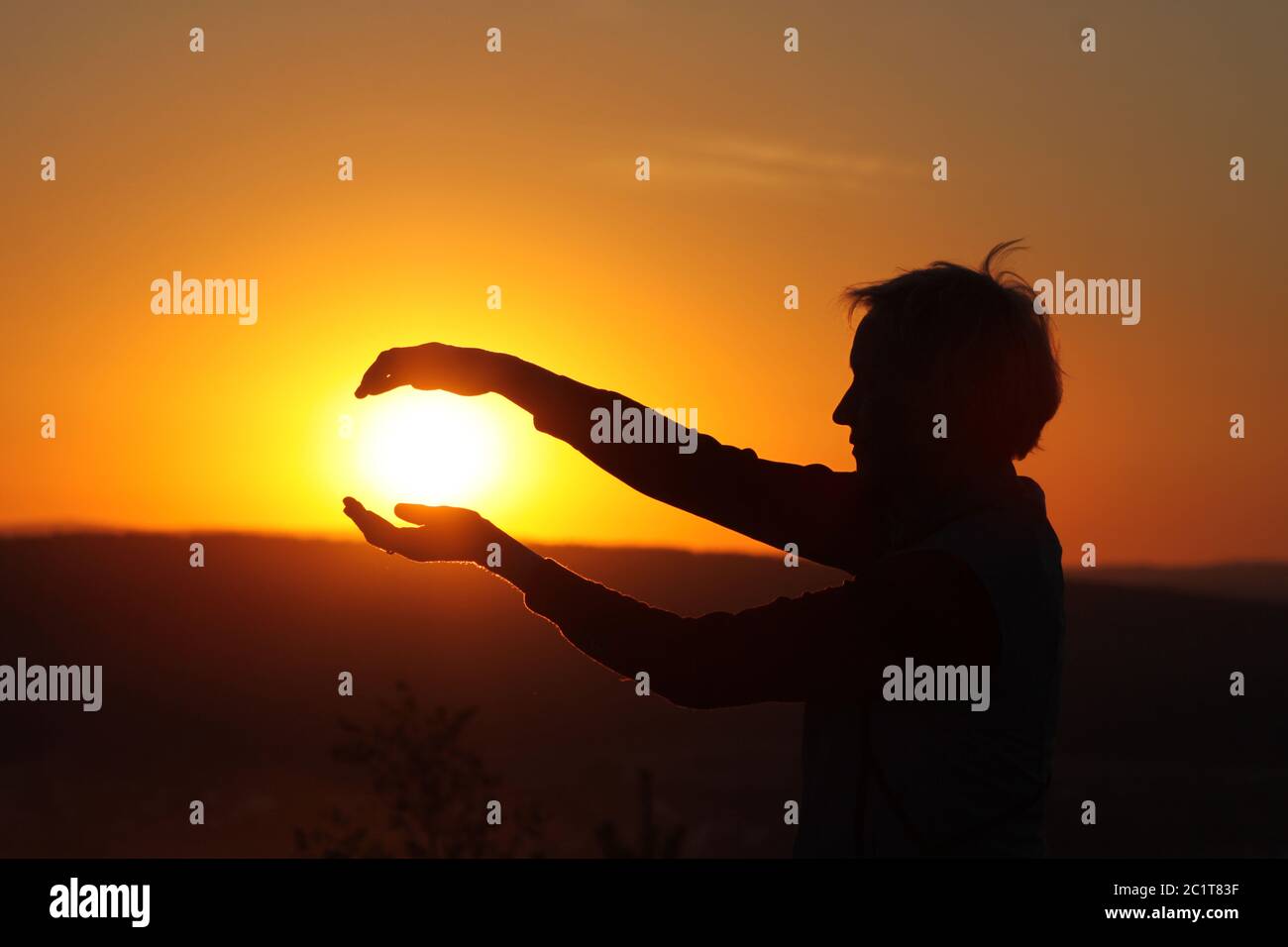 suncatcher bei Sonnenaufgang Stockfoto