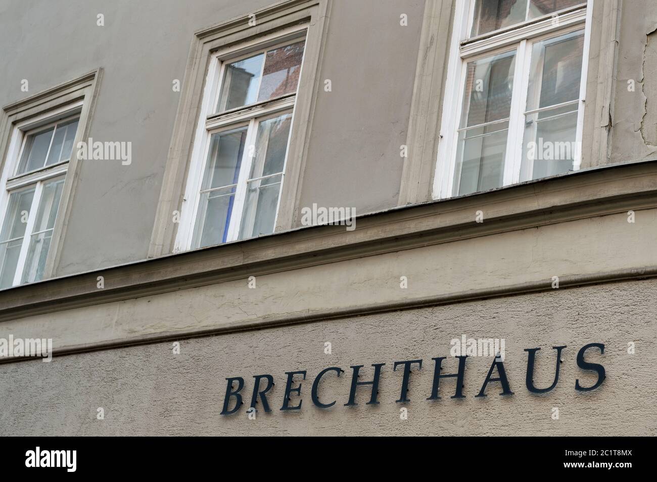 Geburtsort von Berthold Brecht in Augsburg Stockfoto