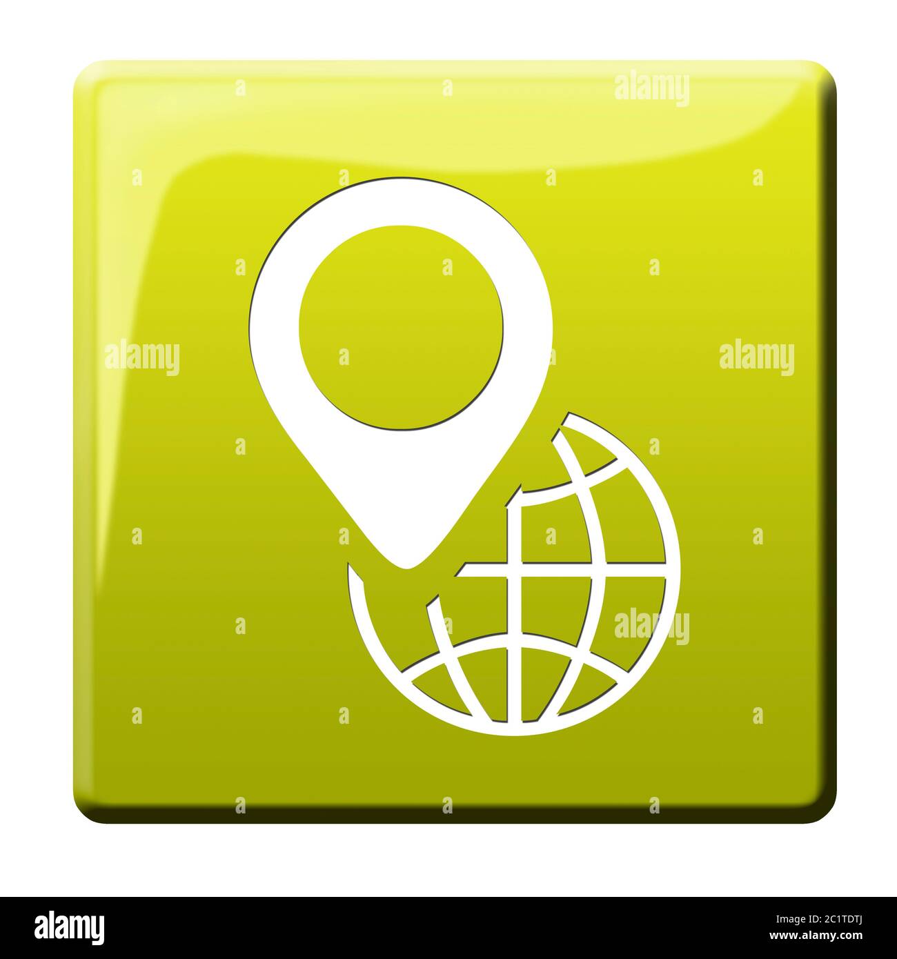Globale Navigationstaste – Symbol Stockfoto