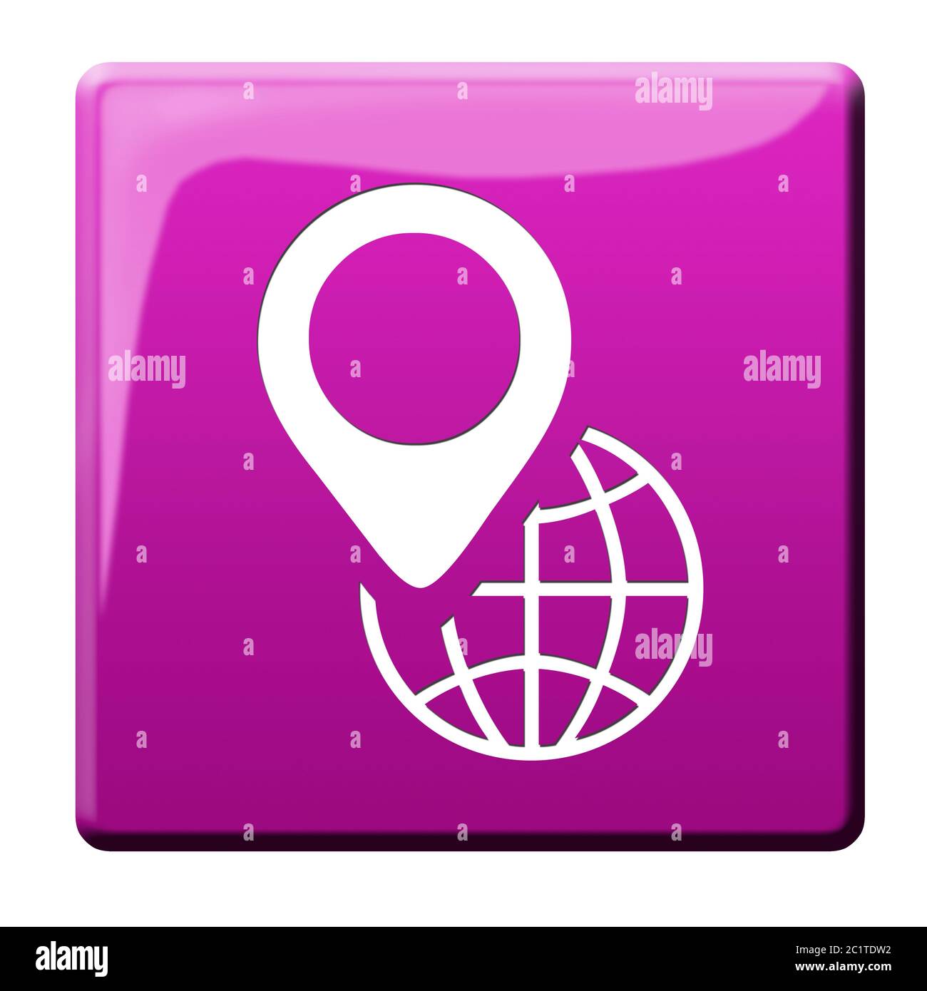 Globale Navigationstaste – Symbol Stockfoto